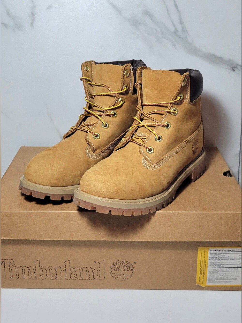 Timberland Premium 6 Inch Boots Wheat Kids Size 5
